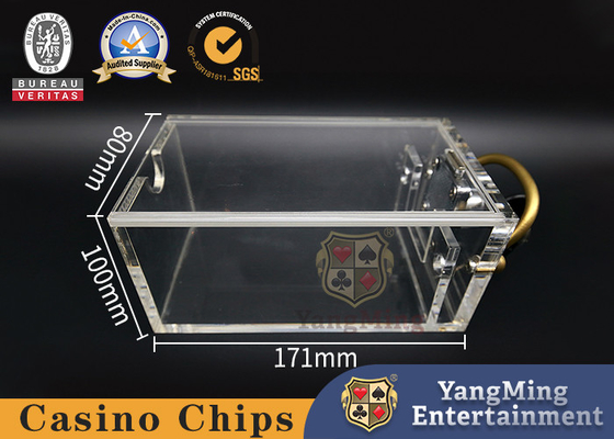 6 Pairs Full Transparent Acrylic Giveaway Discarded Casino Card Box
